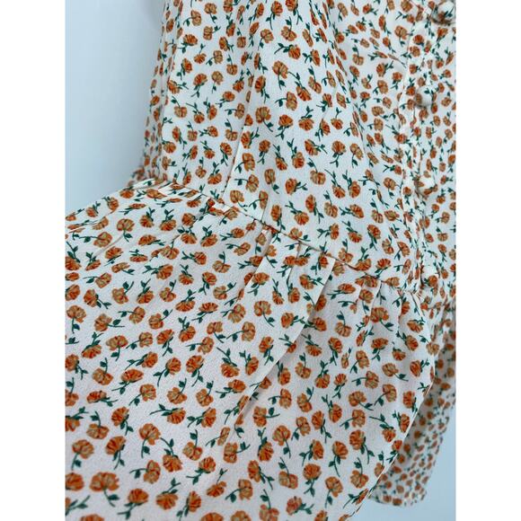 Sienna Sky Womens Floral Flowy Peasant Sleeve Blouse Shirt Top NEW Size XS - Picture 5 of 10